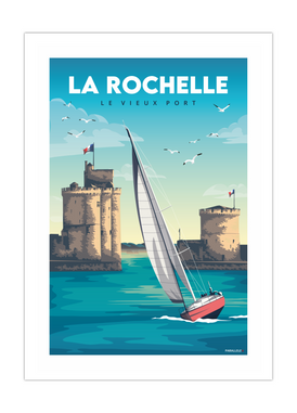Affiche du Vieux Port de la Rochelle