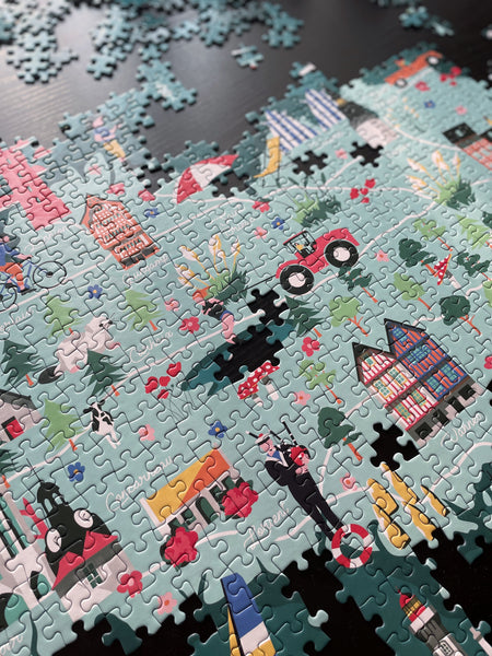 Puzzle Carte illustrée de la Bretagne - Idée cadeaux et jeux Parallè –  Parallèle 48
