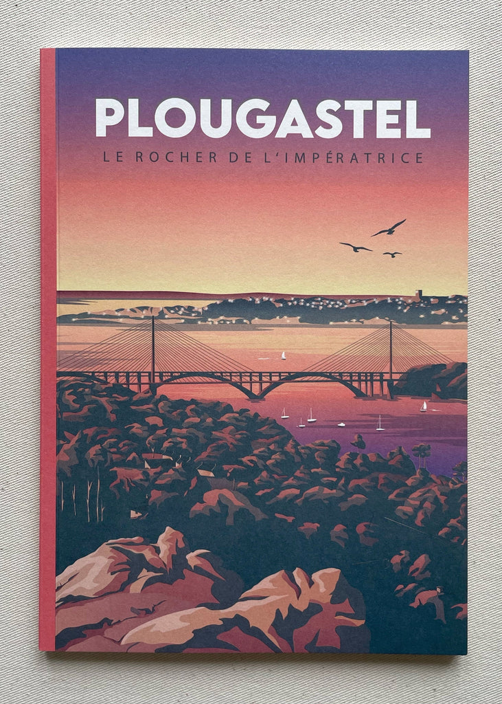 Carnet de notes A5 du point de vue du rocher de l'Impératrice sur la rade de Brest