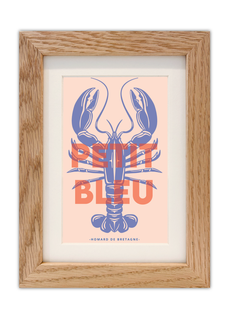 Carte postale - Petit Bleu (Homard de Bretagne)