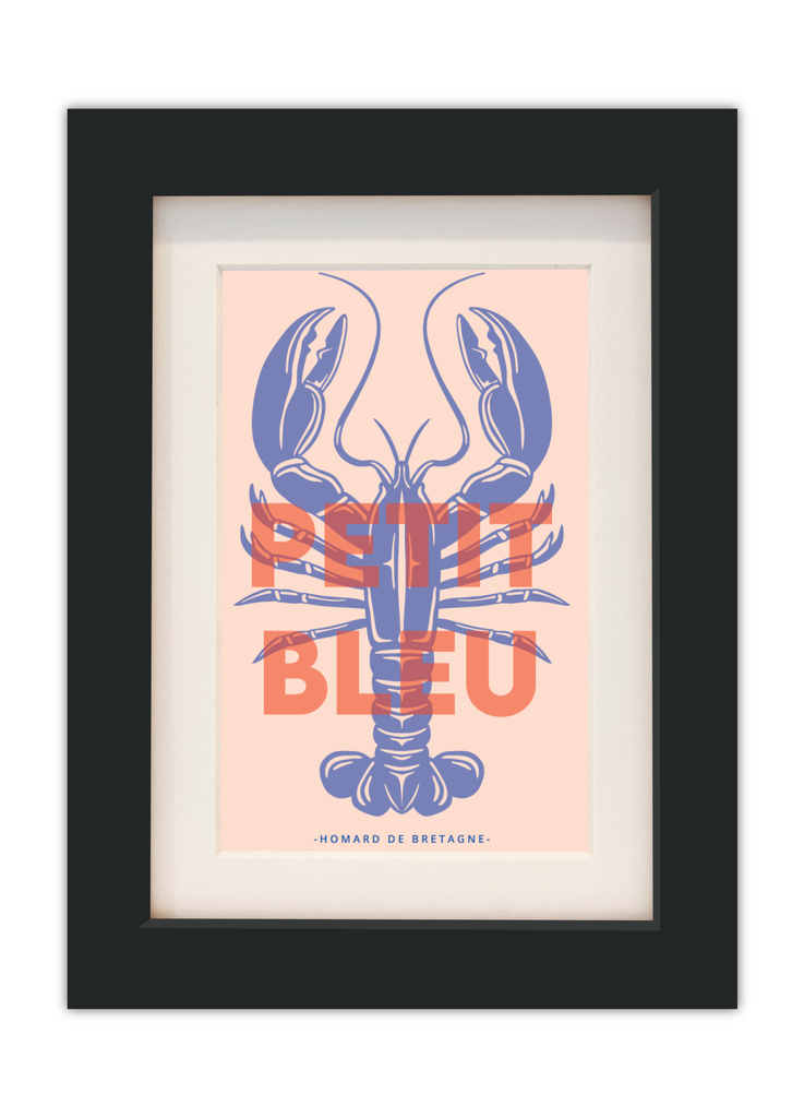 Carte postale - Petit Bleu (Homard de Bretagne)