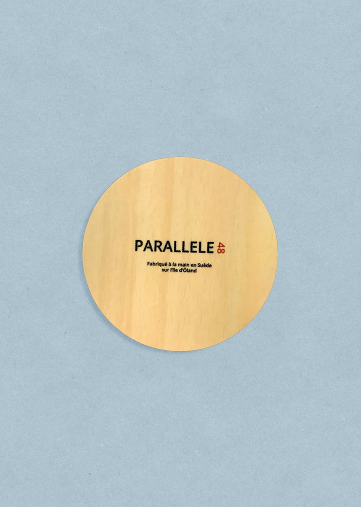 Dessous de verre en bois d'un homard bleu de la marque bretonne Parallèle 48 (fabrication bretonne)