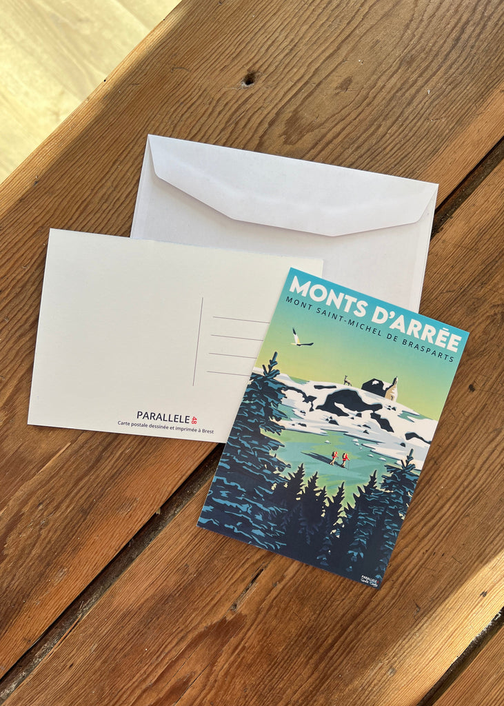 Carte Postale des Monts d'Arrée sous la neige