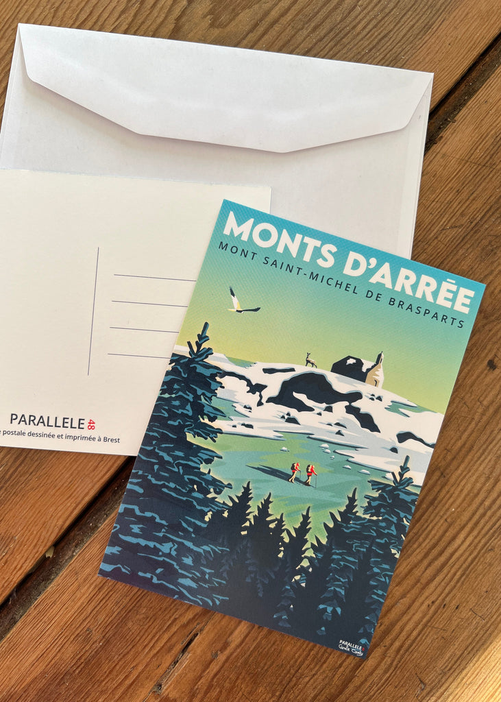 Carte Postale des Monts d'Arrée sous la neige