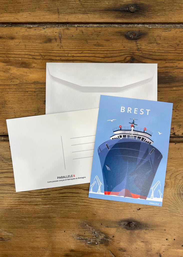 Carte postale de l'abeille bourbon à Brest