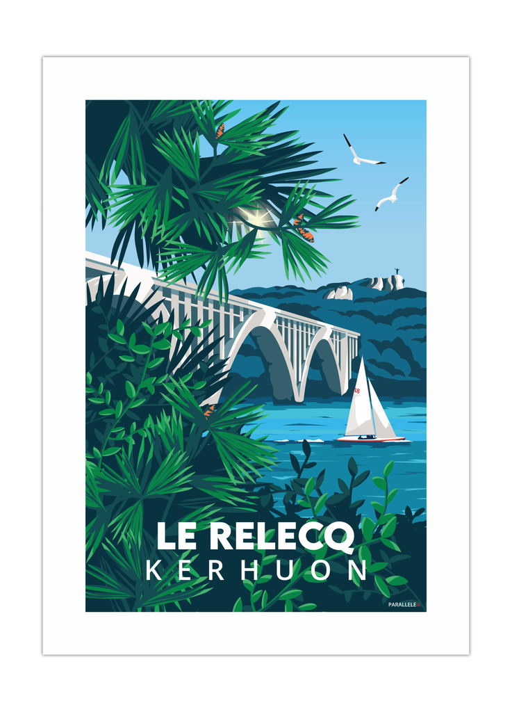 Affiche du pont de l'iroise au relecq-Kerhuon