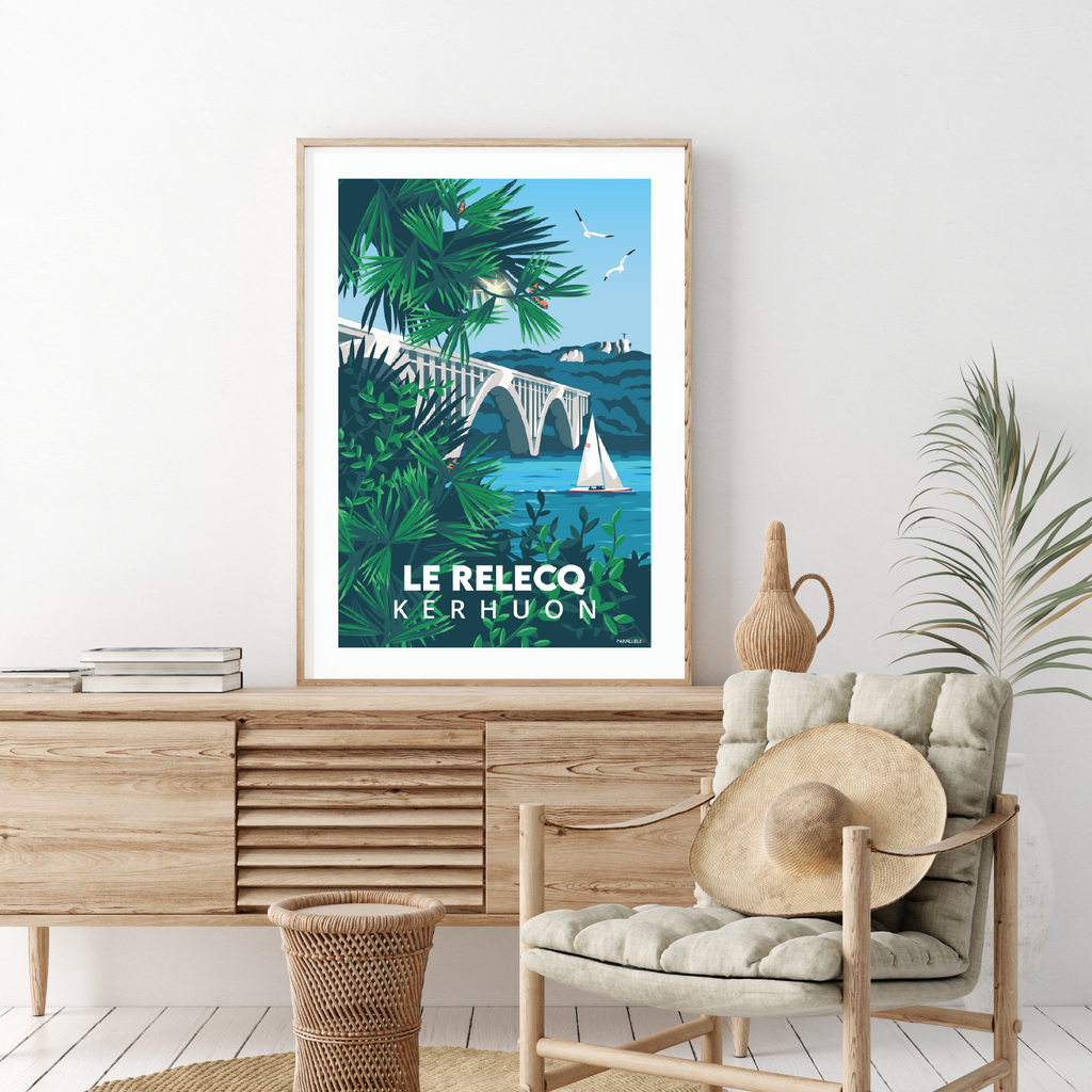 Affiche du Pont de Plougastel à Le Relecq-Kerhuon
