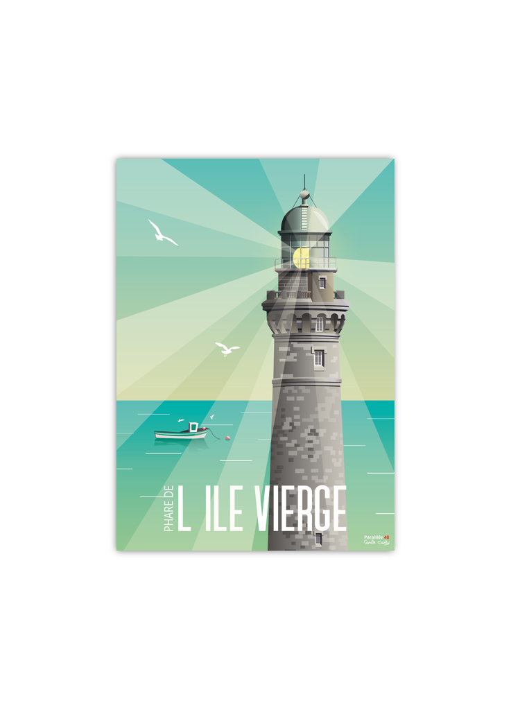 Carte postale du sommet du Phare de l'Île Vierge