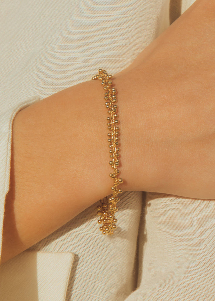bracelet Achille doré à chaîne fine, Agapée – photo complémentaire 2