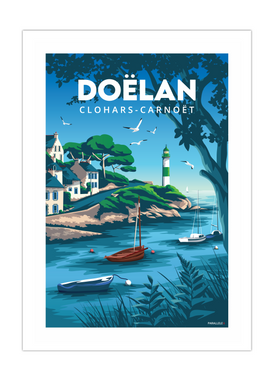 Affiche du Port de Doëlan à Clohars-Carnoët