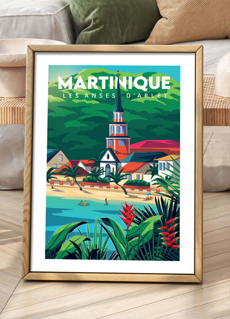 Affiches des Anses d'Arlet à la Martinique