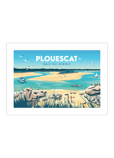 Affiche de la Baie du Kernic à Plouescat