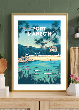 Affiche de la plage de Port Manec'h