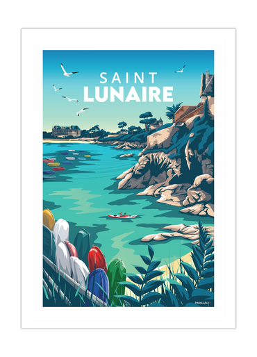 Affiche de la pointe du décollé à Saint-Lunaire