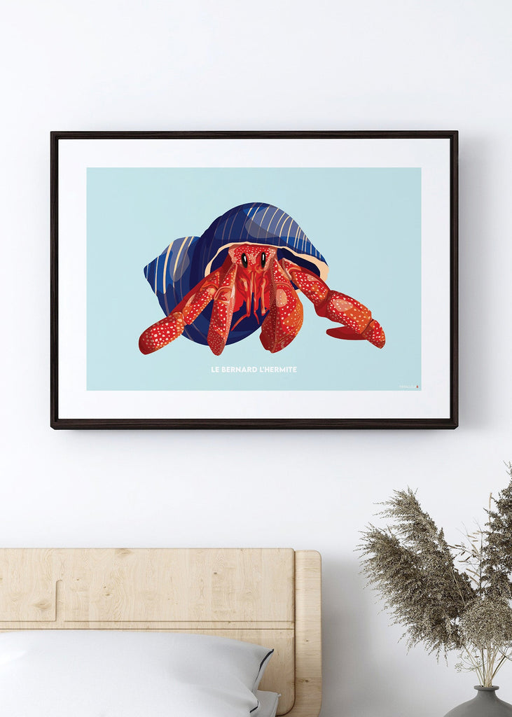 Affiche déco d'un Bernard L'hermite