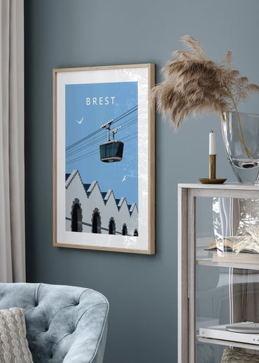 Affiche du téléphérique de Brest