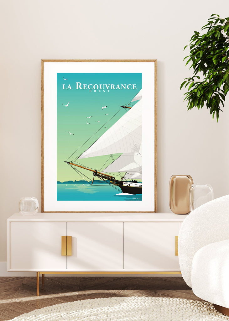 Affiche de la Recouvrance de Brest dans la rade