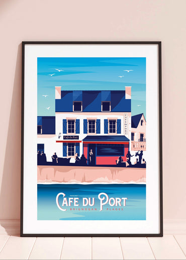 Affiche le Café du port à Brignogan-Plages