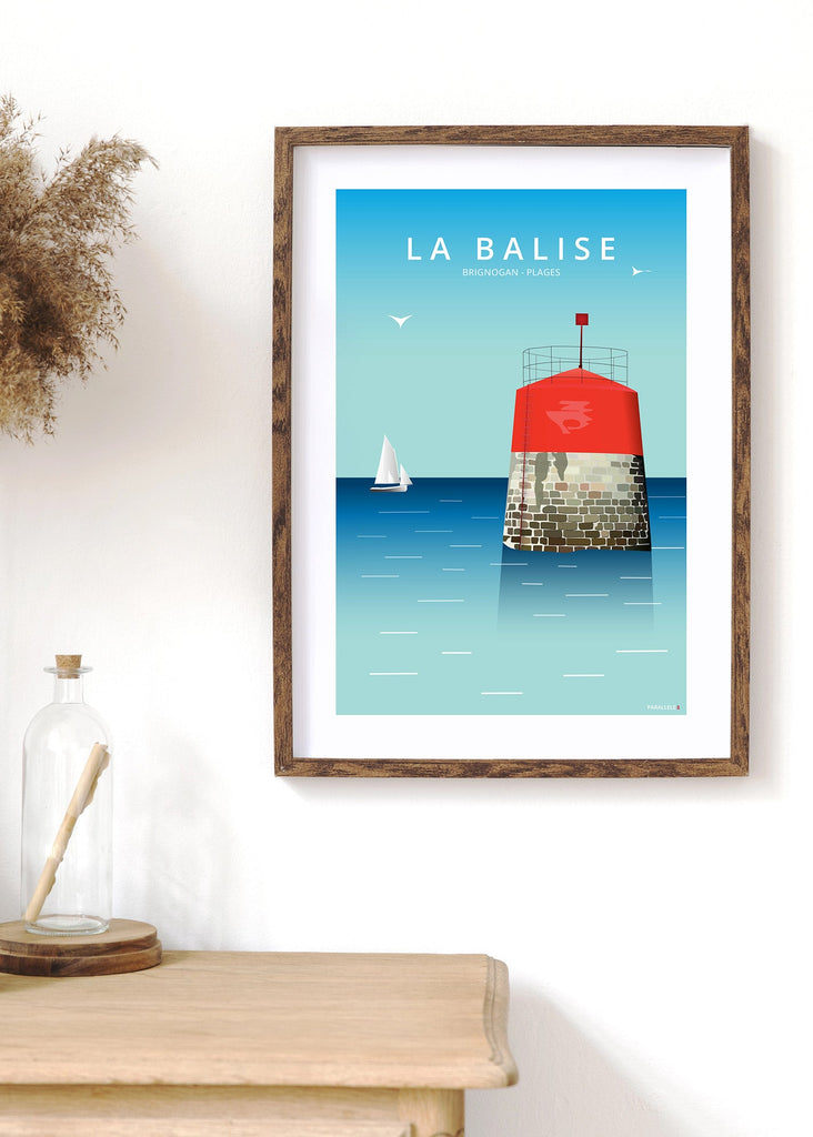 Affiche de la Balise de Brignogan-Plages