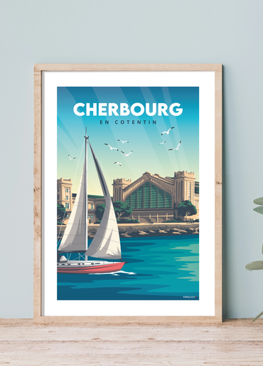 Affiche de la cité de la mer de Cherbourg-en-Cotentin