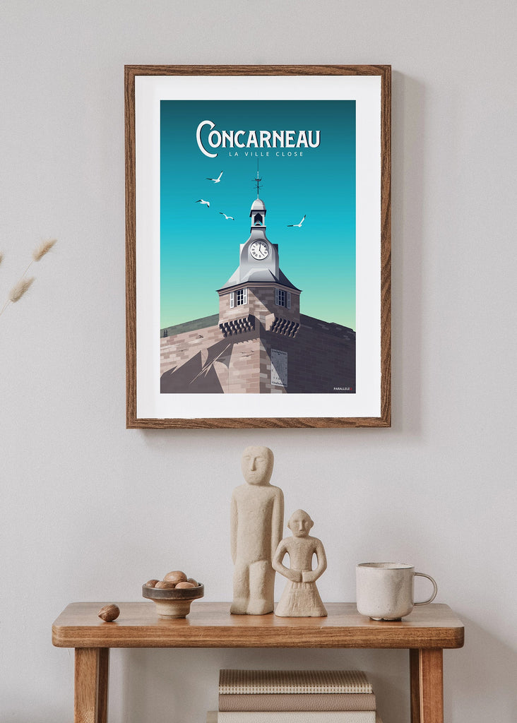 Affiche du clocher de la ville close de Concarneau