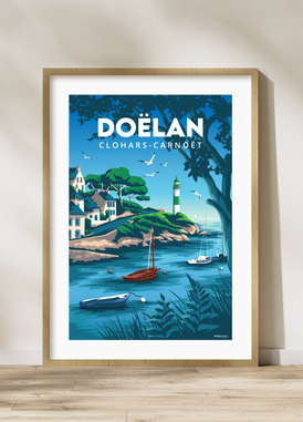 Affiche du Port de Doëlan à Clohars-Carnoët