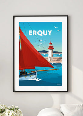 Affiche du port d'Erquy