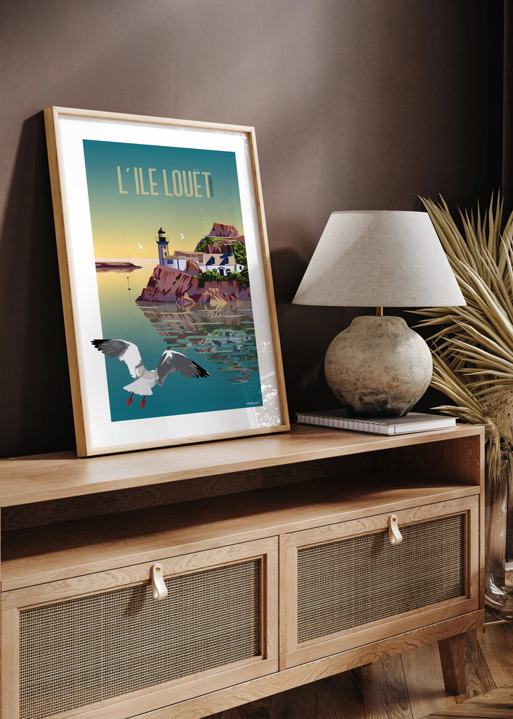 Affiche de l'île Louët à Carantec