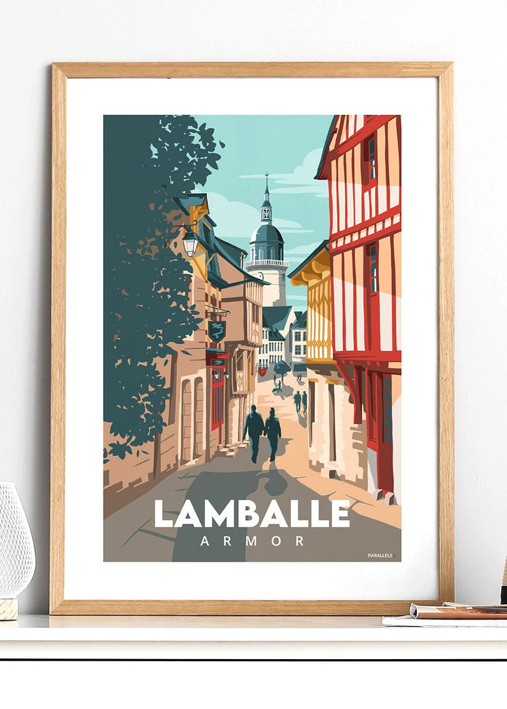 Affiche du centre ville de Lamballe-Armor