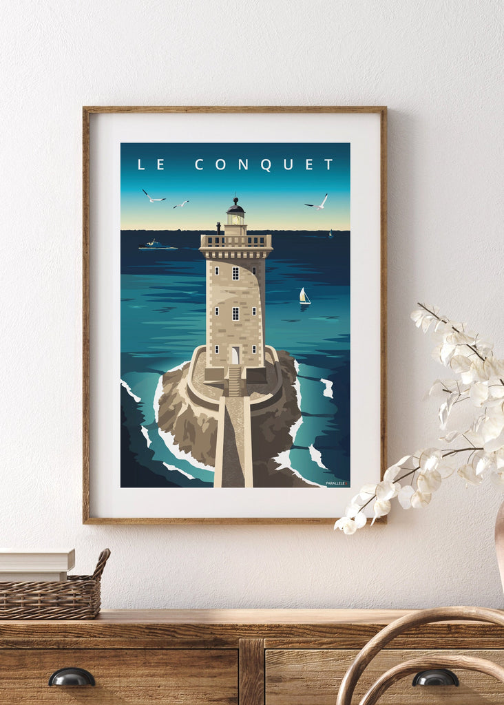 Affiche du phare de Kermorvan au Conquet