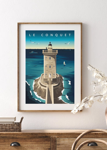 Affiche du phare de Kermorvan au Conquet