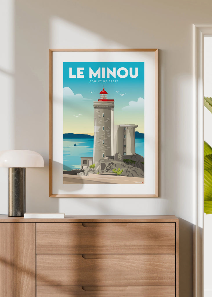Affiche du phare du petit Minou