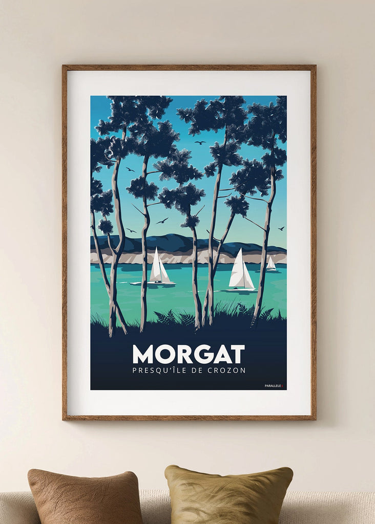 Affiche de Morgat située sur la Presqu'île de Crozon