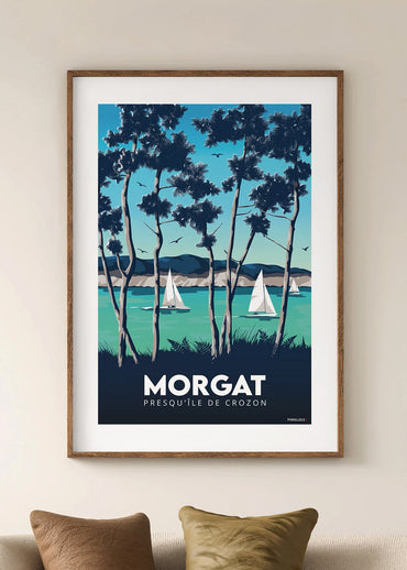 Affiche de Morgat située sur la Presqu'île de Crozon