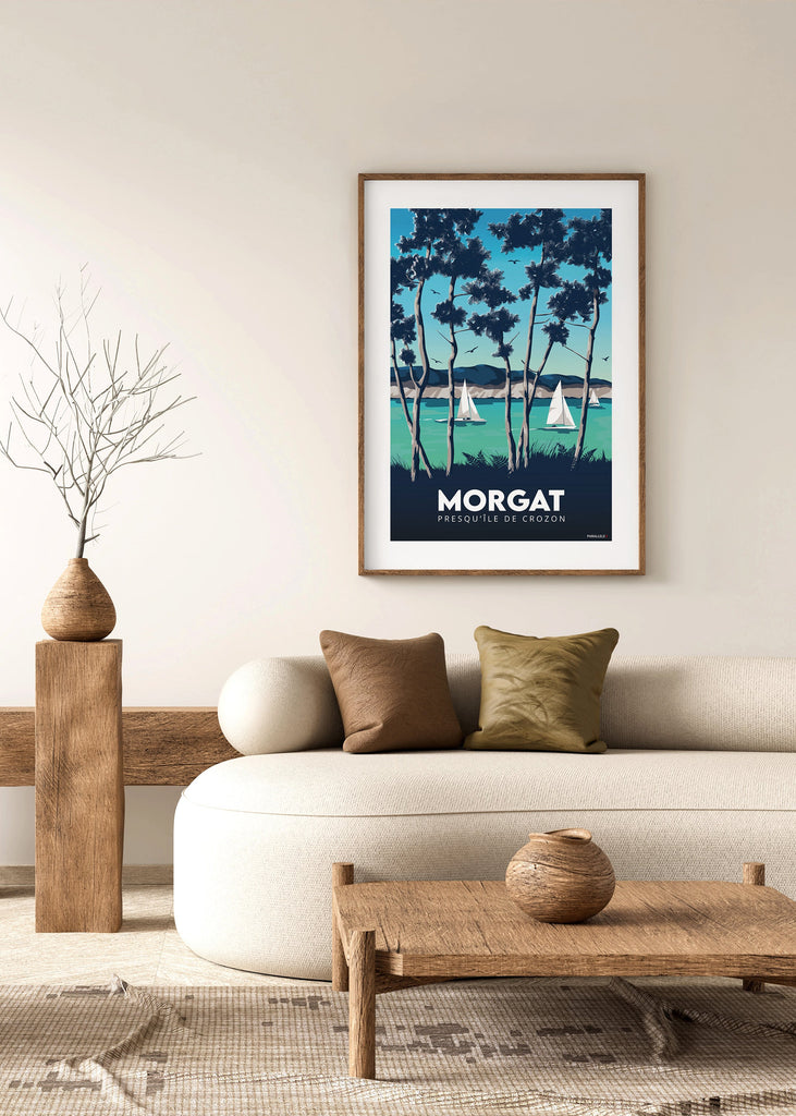 Affiche de Morgat située sur la Presqu'île de Crozon