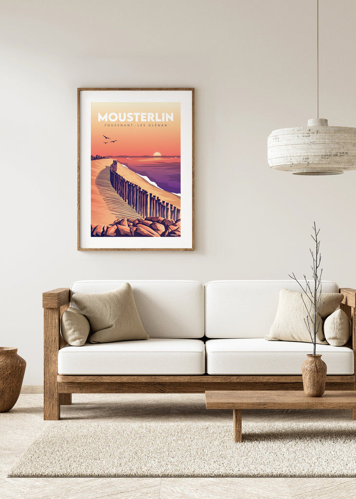 Affiche de la Plage de Mousterlin