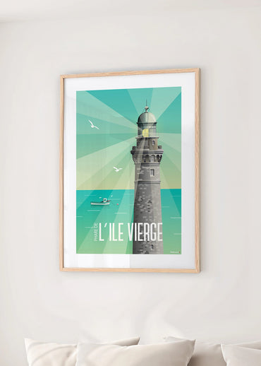 Affiche du Phare de l'Île Vierge à Plouguerneau