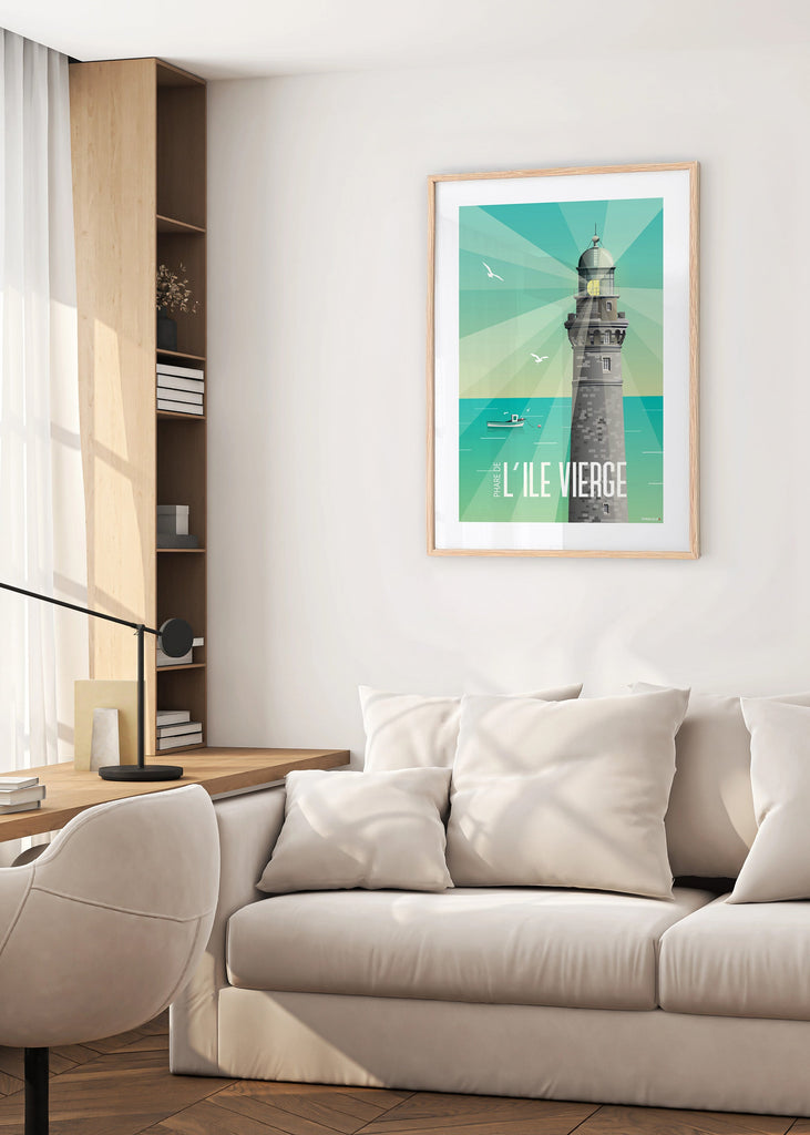 Affiche du Phare de l'Île Vierge à Plouguerneau