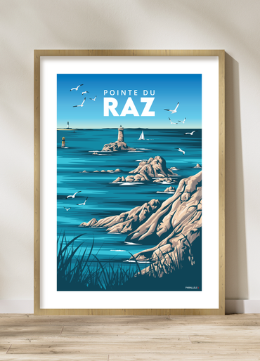 Affiche de la Pointe du Raz dans le Finistère Sud