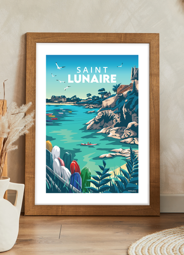 Affiche de la pointe du décollé à Saint-Lunaire