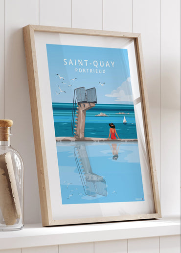 Affiche du plongeoir de Saint-Quay-portrieux