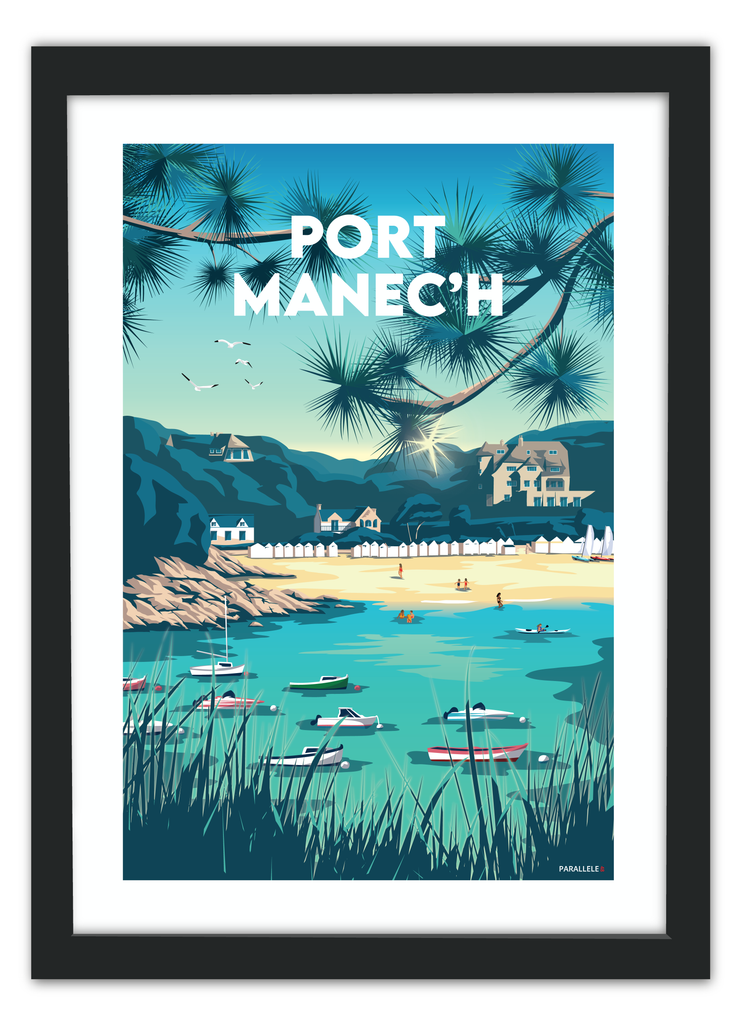 Affiche de la plage de Port Manec'h