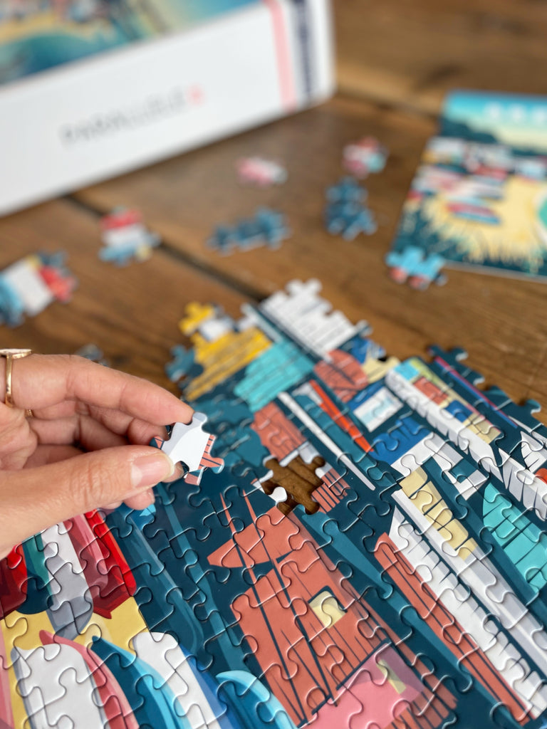 Pause détente : puzzle fabriqué en France de Brest Maison Blanche