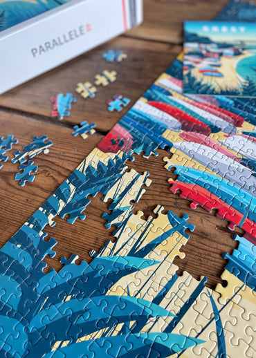 Puzzle de Brest Maison Blanche dans le Finistère, made in France