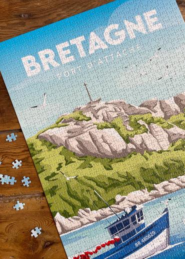 Puzzle mille pièces de la Bretagne fabriqué en France