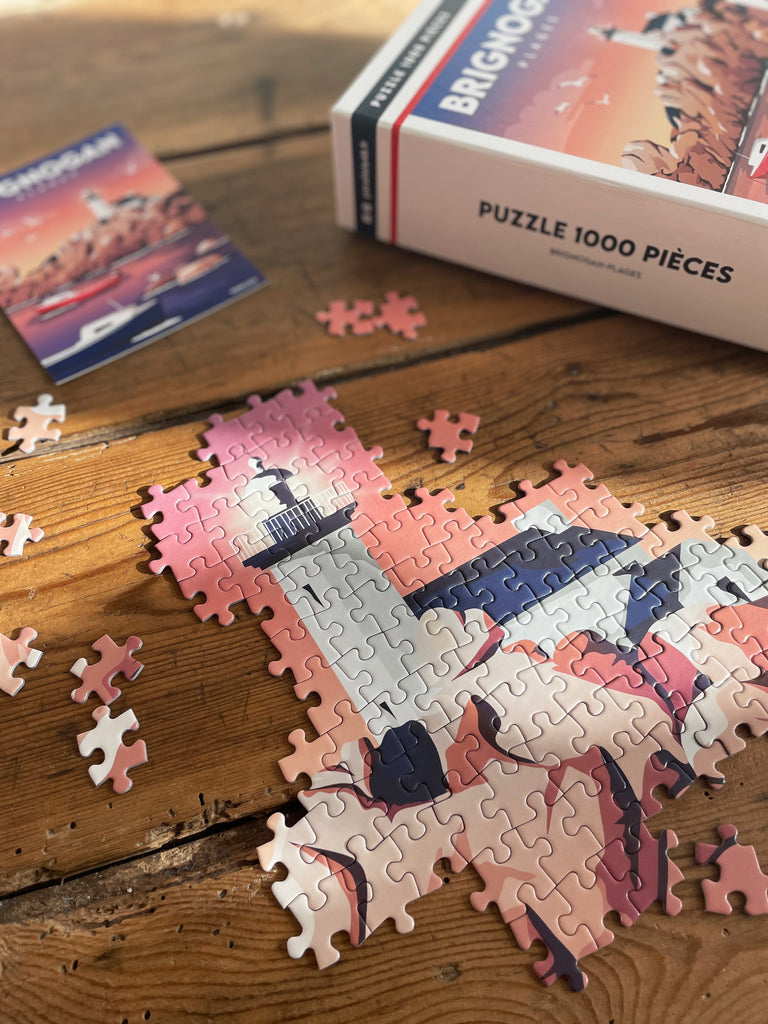 Puzzle de Brignogan-Plages fabriqué en France pour une idée cadeau