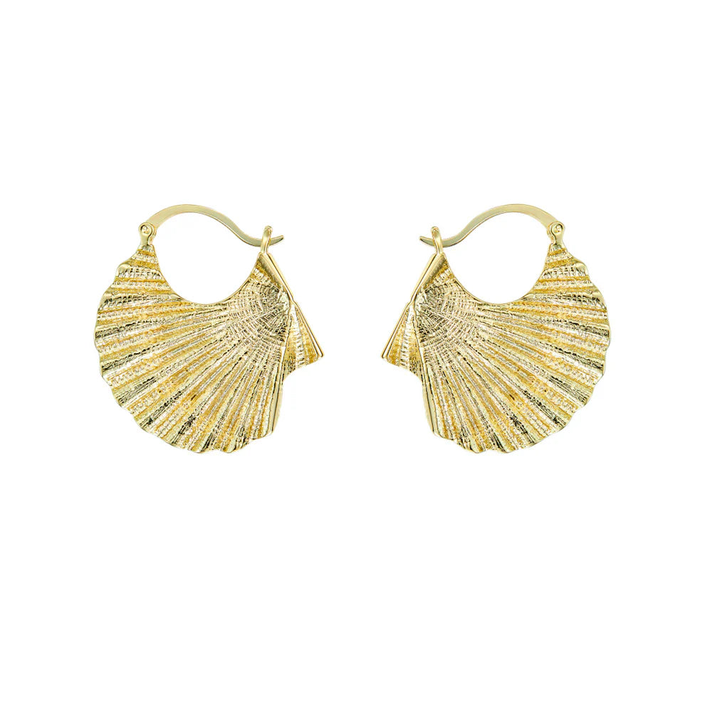 Boucle d'oreilles coquilles Saint Jacques - Sainte Jakez - Parallèle 48