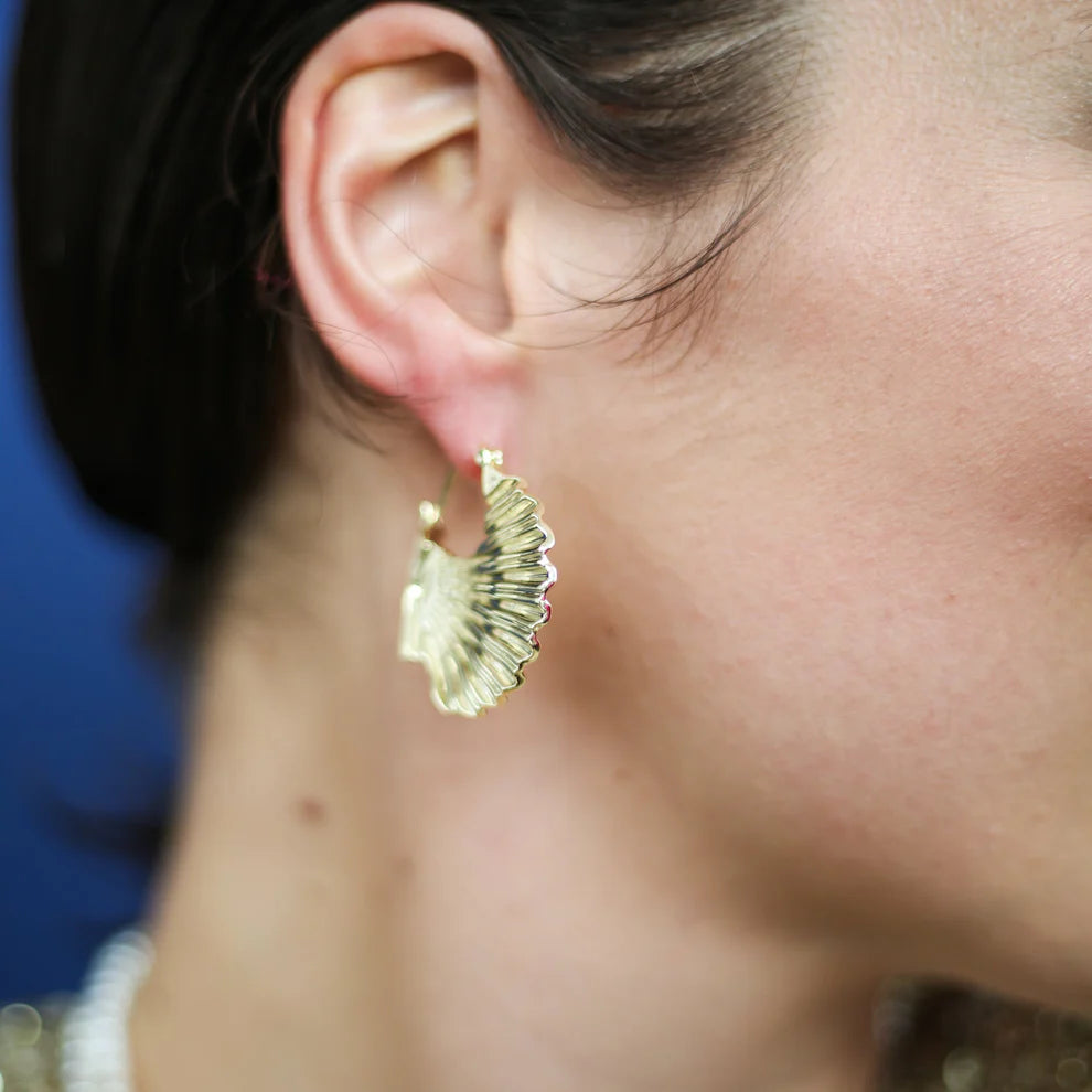 Boucle d'oreilles coquilles Saint Jacques - Sainte Jakez - Parallèle 48