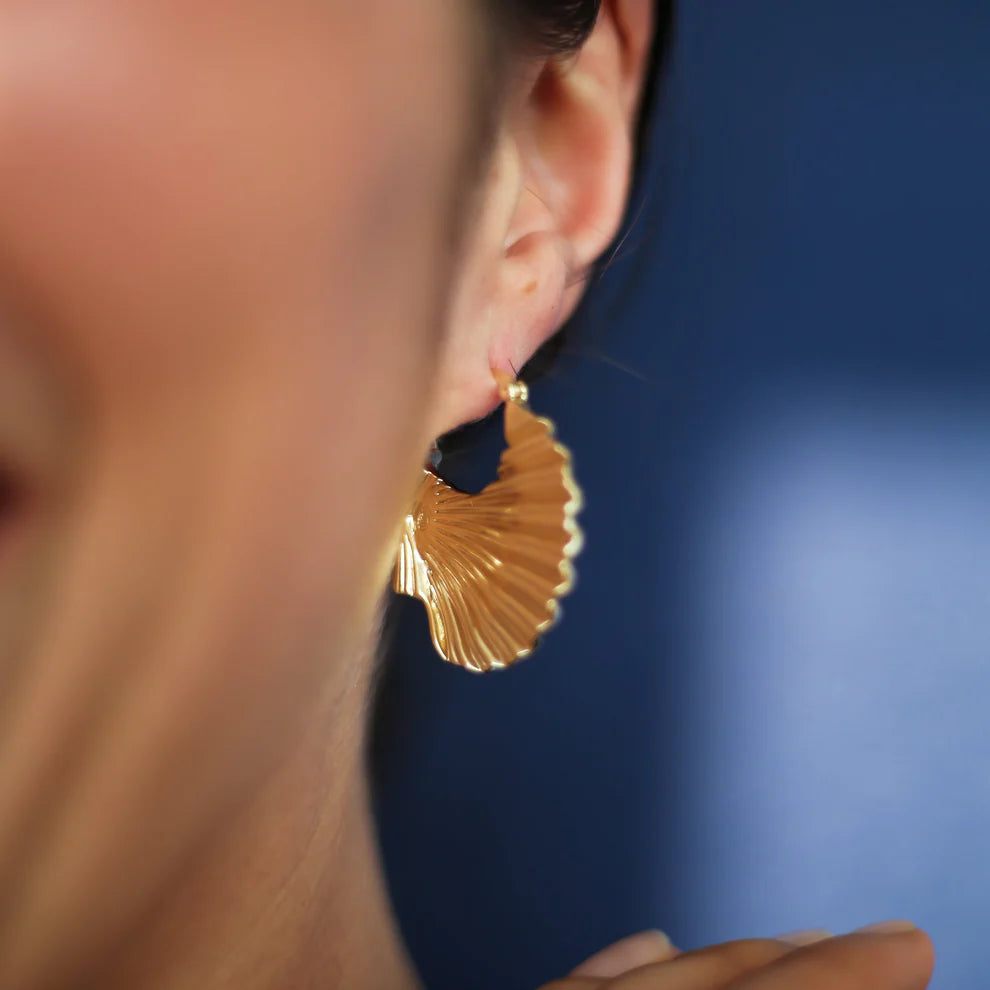 Boucle d'oreilles coquilles Saint Jacques - Sainte Jakez - Parallèle 48