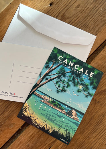 Carte postale de l'île des rimains à Cancale